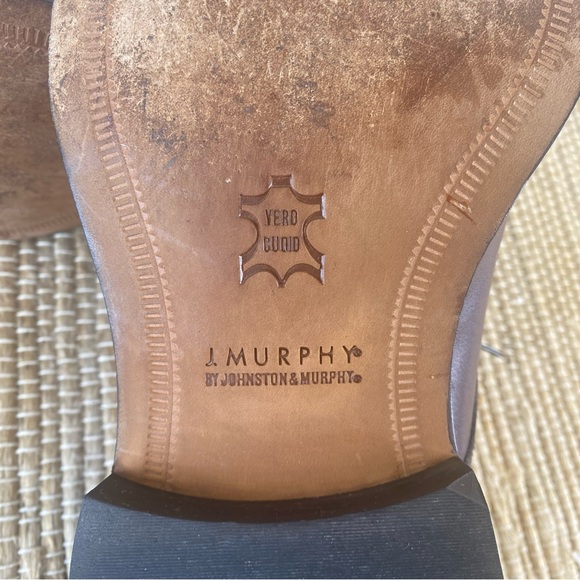 Men’s J Murphy by Johnston & Murphy Burgundy Lace Up Dress Shoes Size 12 - Picture 10 of 11